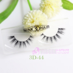 NO.41-50 Fashionable 3D Style Siberian Mink Fur Hair Natural Wispy Faux False Eyelashes