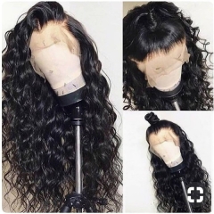 Loose Curly, 150% destiny free part human hair lace frontal wig for sale Loose Curly texture natural color