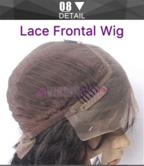 Loose Curly, 150% destiny free part human hair lace frontal wig for sale Loose Curly texture natural color