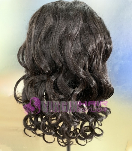 Super grade 8-24inch Loose Wave lace frontal wig 100% virgin brazilian hair in stock factory supplier