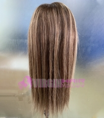 Super grade 8-24inch highlight straight lace frontal wig 100% virgin brazilian hair in stock factory supplier