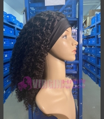 Headband wig ,100% remy human hair . curly style 10-30inch