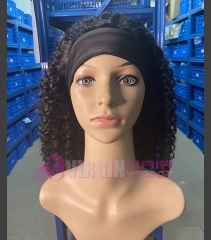 Headband wig ,100% remy human hair . curly style 10-30inch