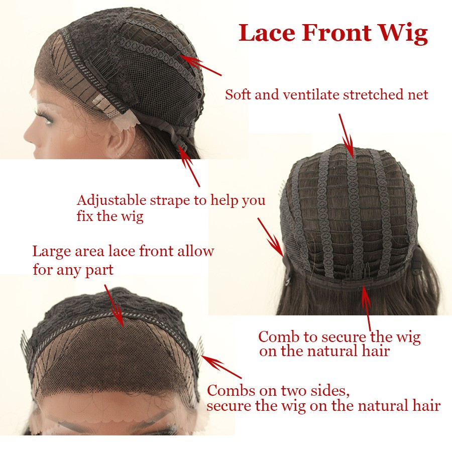 structure of high-quality lace front wig