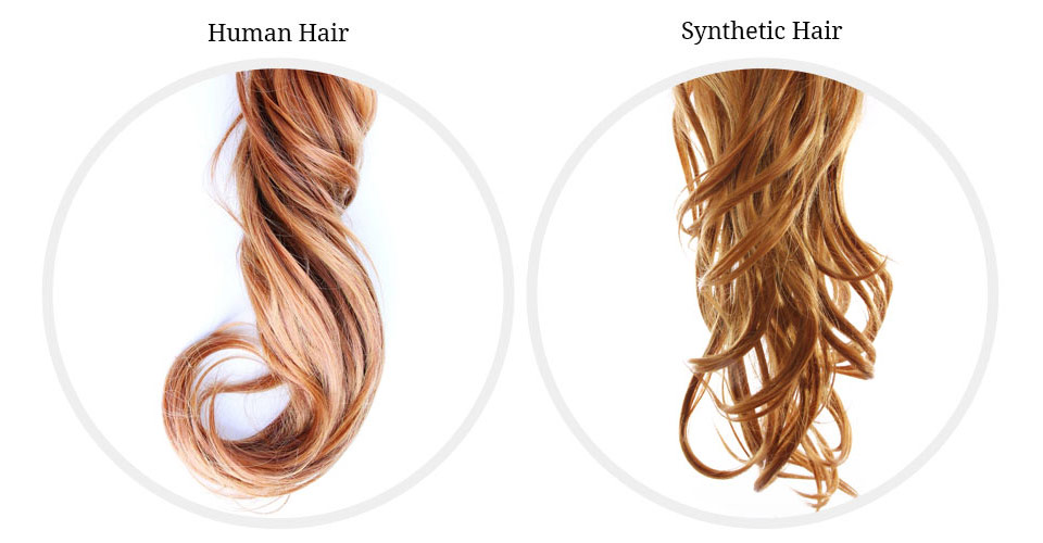 synthetic hair vs human hair
