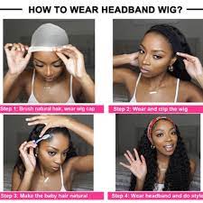 Steps to install a headband wig