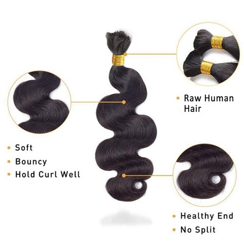 raw human hair for braiding for wholesale