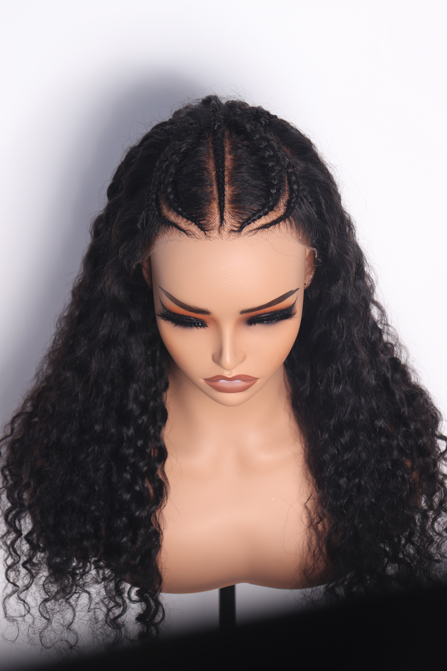 human hair braided wig