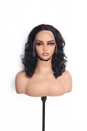 Fumi Hair Natural Color 13X4 Curl Lace Bob Wig Wholesale Raw Hair