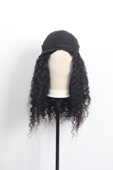 1B# Burmese Curly Hair Invisible Half Wig Wholesale Price Raw Hair