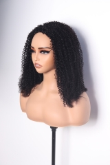 Curly Hair Natural Color Invisible Strap Half Wig Wholesale Price