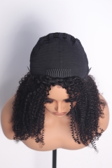 Curly Hair Natural Color Invisible Strap Half Wig Wholesale Price