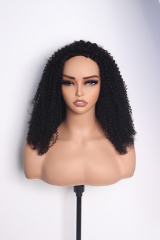 Curly Hair Natural Color Invisible Strap Half Wig Wholesale Price