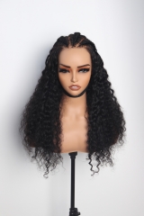 20'' Curly Hair Pre-braided HD Lace Wig Pre-cut & Pre-styled Wig Wholesale Price