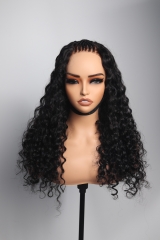 Natural Color 20'' Curly Hair Pre-braided HD Lace Wig Pre-cut & Pre-styled Wig Wholesale Price