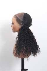 3D Dome Cap 13x6 HD Lace Frontal Wig 200% 20'' Deep Wave Braid Wig Wholesale Price B