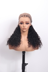 3D Dome Cap 13x6 HD Lace Frontal Wig 200% 20'' Deep Wave Braid Wig Wholesale Price B