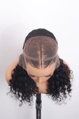 20'' Deep Wave 3D Dome Cap 13x6 HD Lace Frontal Wig 200% Braid Wig Wholesale Price D