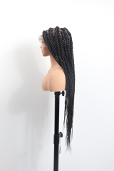 #1B Knotless Braids Goddess Lace Front Wig Pre-Braided Hair Wholesale Price