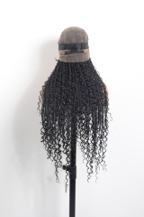 #1B Boho Knotless Braids Goddess Lace Front Wig 36‘’ Pre-Braided Hair Wholesale Price