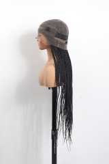 #1B Knotless Braids Goddess Lace Front Wig 36‘’ Pre-Braided Hair Wholesale Price