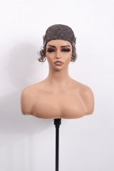 Grey Color Glueless Bob Wig Curly Hair Lace Wig Wholesale Price