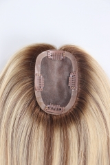 613# Color 3x5 Straight Clip On Hair Extension Brazilian Topper Wig