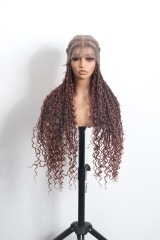 Pre-styled Knotless Braids Wig #1B-30 Color Lace Front Wig Pre-Braided Hair Wholesale Price