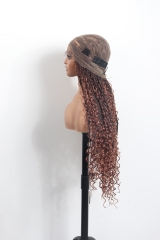 Pre-styled Knotless Braids Wig #1B-30 Color Lace Front Wig Pre-Braided Hair Wholesale Price