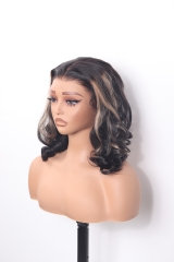 8x6 1B# HD Lace Frontal Zip & Go Wig+P1-27 Color Replacement Lace 150% Loose Deep Wave Glueless Wig