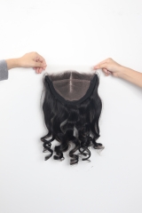 8x6 1B# HD Lace Frontal Zip & Go Wig+P1-27 Color Replacement Lace 150% Loose Deep Wave Glueless Wig