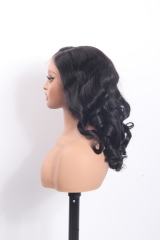 13x5 HD Lace Frontal Zip & Go Wig 150% Loose Deep Wave Glueless Wig Natural Color 18