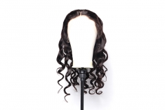 Super grade 8-24inch Loose Wave lace frontal wig 100% virgin brazilian hair in stock factory supplier