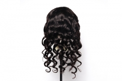 Super grade 8-24inch Loose Wave lace frontal wig 100% virgin brazilian hair in stock factory supplier