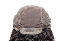 Super grade 8-24inch Loose Curly lace frontal wig 100% virgin brazilian hair in stock factory supplier