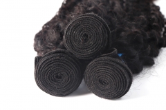 Curly Remy Hair Bundles 1B