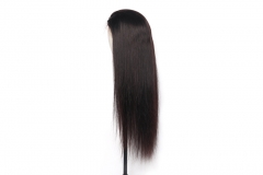 Super grade 8-24inch Straight lace frontal wig 100% virgin brazilian hair in stock factory supplier