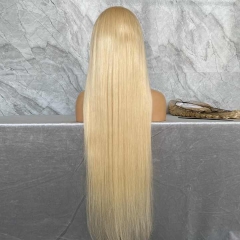 613 Super grade 8-24inch Straight lace frontal wig 100% virgin brazilian hair in stock factory supplier