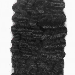 France Curly Micro Ring Loop Feather Crochet Hair Extension Remy Hair
