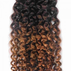 Deep Curly Micro Ring Loop Feather Crochet Hair Extension Remy Hair
