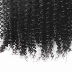Kinky Curly Feather Crochet Hair Extension Remy Hair 20CM