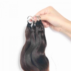 Body Wave Micro Ring Loop Feather Crochet Hair Extension Remy Hair