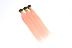 Straight Remy Hair Bundles R1-Pink
