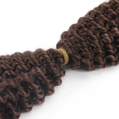 #4 Kinky Curly Crochet Remy Hair Bulk For Spring Twist / Braids Style