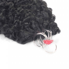 Burmese Curly Micro Ring Loop Feather Crochet Hair Extension Remy Hair