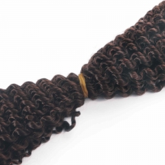 #2 Kinky Curly Crochet Remy Hair Bulk For Spring Twist / Braids Style