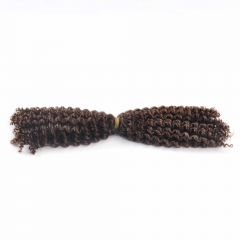#4 Kinky Curly Crochet Remy Hair Bulk For Spring Twist / Braids Style