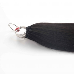 Straight Micro Ring Loop Feather Crochet Hair Extension Remy Hair