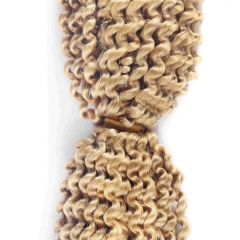 #27 Kinky Curly Crochet Remy Hair Bulk For Spring Twist / Braids Style