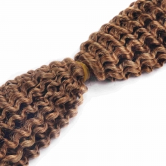 #30 Kinky Curly Crochet Remy Hair Bulk For Spring Twist / Braids Style